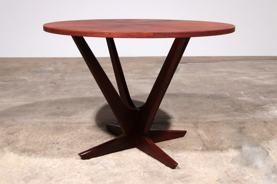 Image 1 of Søren Georg Jensen Kubus Radialer Couchtisch aus Teakholz, Dänemark, 1960er Jahre