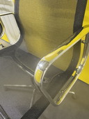 Vitra Eames EA108 Draaibaar Verchroomd Netweave