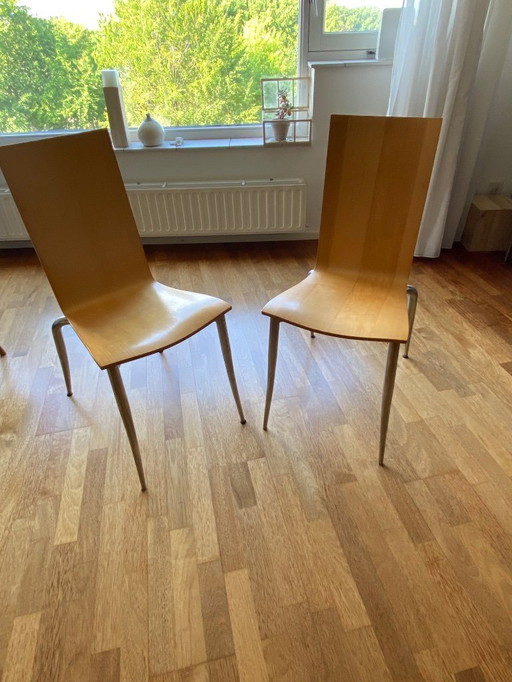 Set (4x) Philippe Starck Esszimmerstuhl Olly Tango
