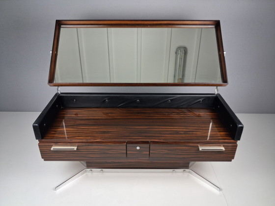 Image 1 of Vintage Franse Kaptafel met Spiegel, Jaren 70