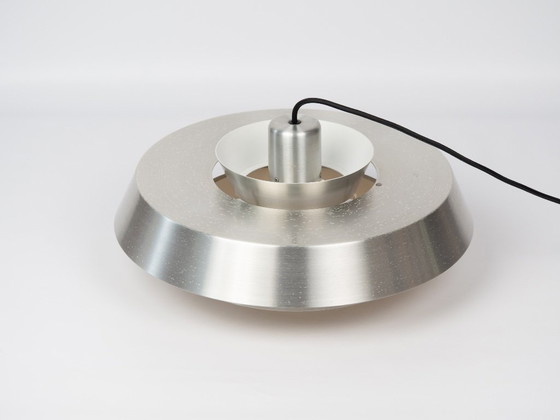 Deense Vintage Nova Hanglamp van Jo Hammerborg, Fog Og Morup, 1963 – Fog & Mørup, Hanglampen, Aluminium (photo 6 of 12)