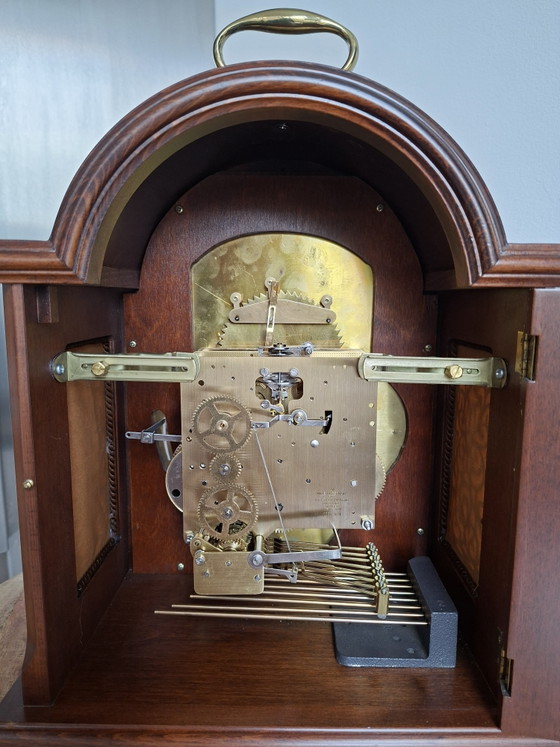 Horloge de table Christiaan Huygens (modèle 1403) + console murale et reçu d'achat (2000) – Pendules, Metal (photo 10 of 18)