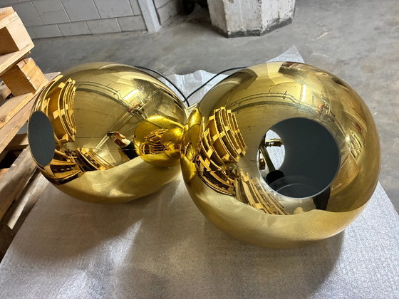 Qeeboo Cherry Lamp Gold – Hanglampen, Plastic (photo 6 of 6)