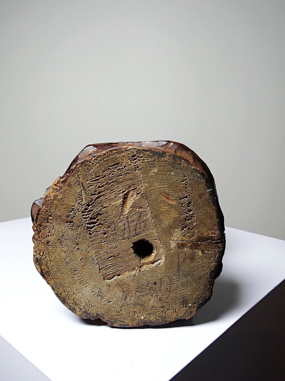 Image 1 of Antique religious sculpture of the Virgin Mary in carved wood, Immaculate Conception