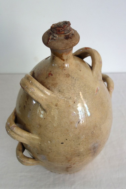 Glazed terracotta jug, Provence, 19th century – vazen, Ceramic (photo 2 of 15)