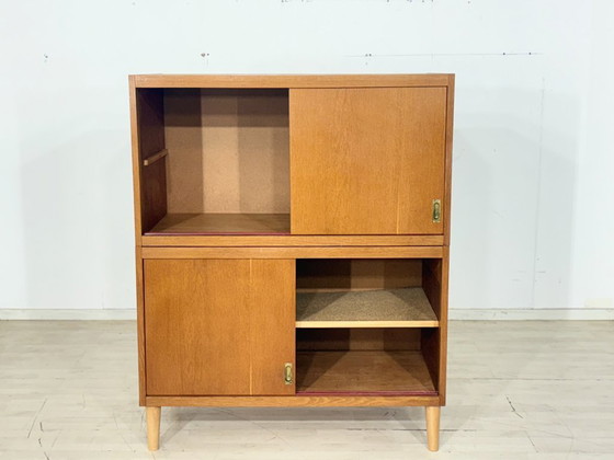 Image 1 of Plankenrek uit het midden van de 20e eeuw / Vintage dressoir / Woonkamerkast