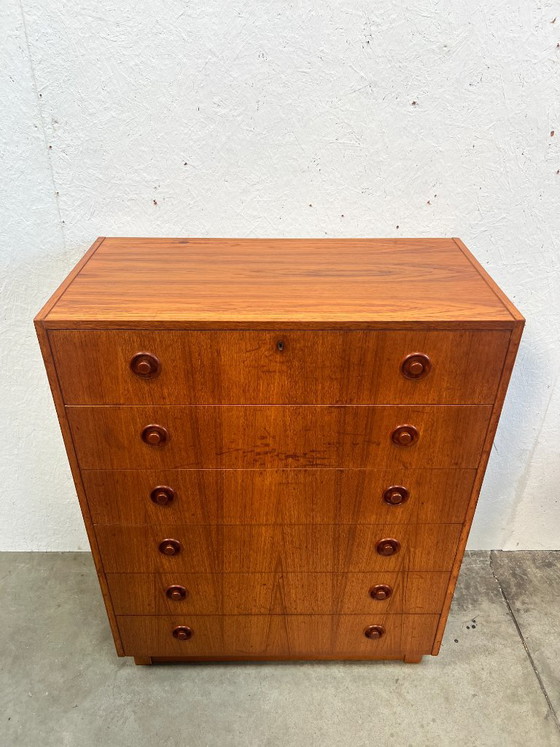 Commode Vintage en Teck, SMI Suède Années 1970 – Bois, Scandinavian (photo 8 of 11)