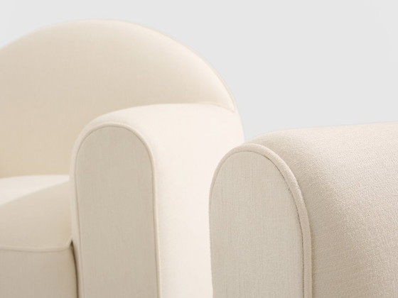 Image 1 of Paire de fauteuils club modernistes en palissandre, Jacques Adnet, 1931