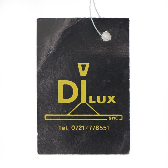 Image 1 of Lámpara de sobremesa con pantalla de tela, años 70