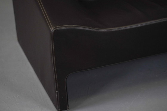 Image 1 of Ensemble en cuir Malmo et pouf Fjord de Patricia Urquiola pour Moroso, Italie, années 2000