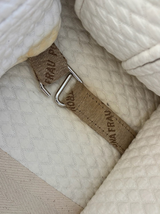 Canapé Poltrona Frau, Textile, Bois, Crème (photo 4 sur 9)