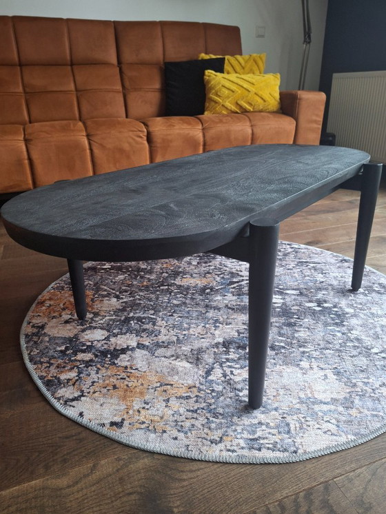 Image 1 of Tavolino robusto 120x60cm in legno di mango e metallo, nuovo