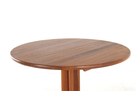 Image 1 of Vintage Round Danish 2x Extendable Teak Dining Table