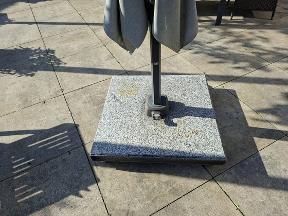 Ombrellone a Braccio Grigio Chiaro – Mobili da giardino, Metal, Stone (photo 3 of 5)