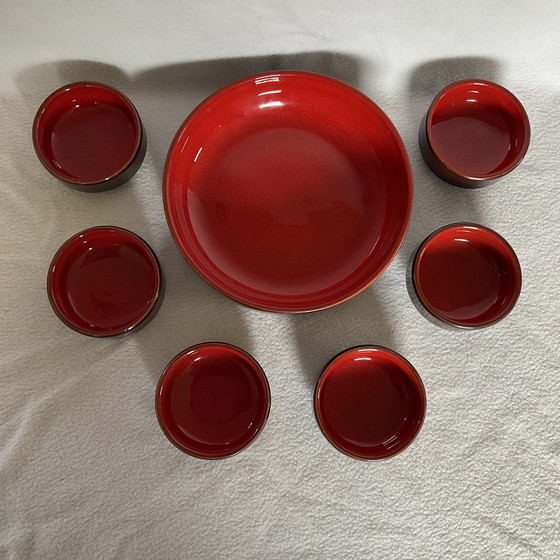 Image 1 of Set di arachidi in terracotta rosso-marrone