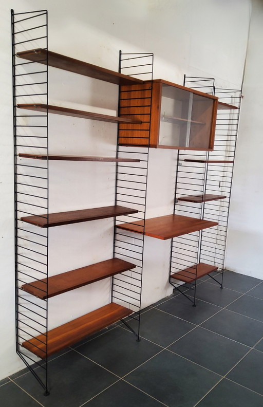 String Système d'étagères murale sur pied, Nils Strinning