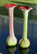 TWO MURANO VASES