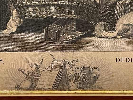 La Dévotion sincère au logis – Incisione da Greuze – 51,5 cm – Litografie e stampe, Paper (photo 6 of 12)