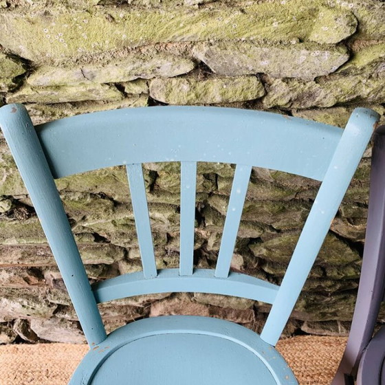 Image 1 of Set aus vier ungleichen Bistrostühlen