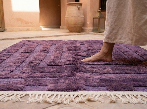 Twee handgemaakte Berber tapijten, traditioneel Marokkaans vakmanschap, 2 (200/300) cm