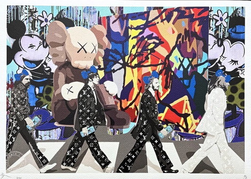 Death NYC - Beatles à Abbey Road avec Mickey - Édition limitée avec certificat