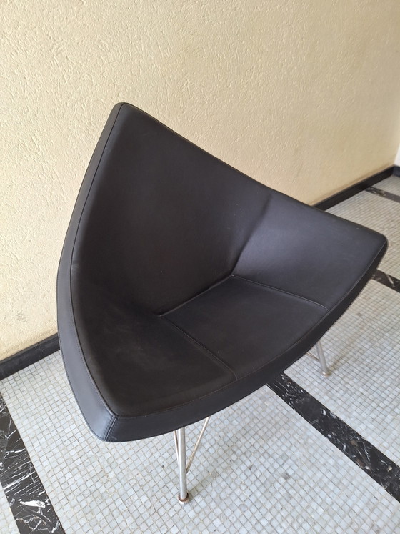 Fauteuil in de Vitra Coconut-stijl – Leather, Metal (photo 8 of 15)