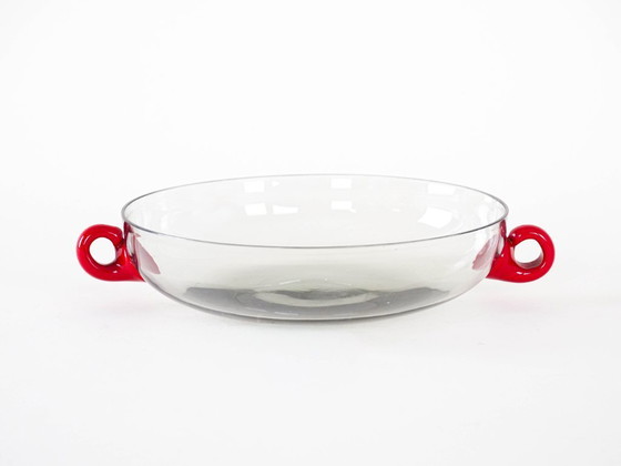 Image 1 of Glasschale, italienisches Design, 1970er Jahre, hergestellt in Italien