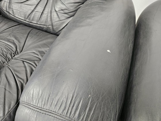 1970s Black Leather Club Chairs – Armchairs (photo 10 of 17)
