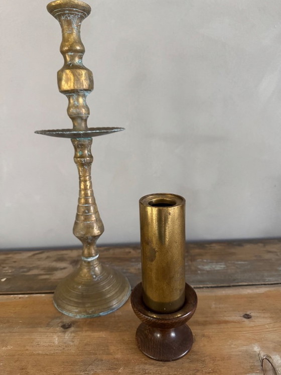 Image 1 of Heavy copper handmade Moroccan Candle Holder Marrakech Bohemian