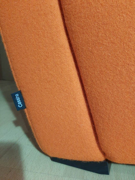 Image 1 of Cassina Utrecht 637 Nuovo mai usato in panno di lana Ruggine arancione (Serie 13L) Punto cavallo