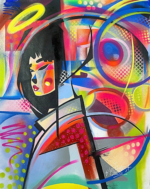 YOUTHONE - Neon Empress - Artist Canvas