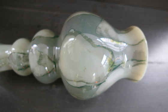 Image 1 of Vintage Toscaanse Opaline Vaas Marmer Effect Italy