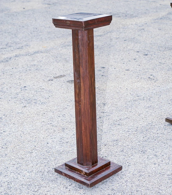 Mid-Century Italian Wooden Planter Column (photo 4 of 6)