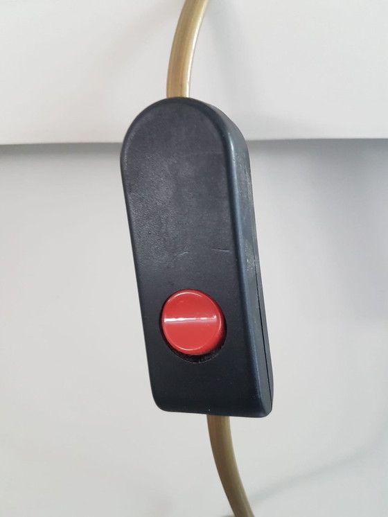 Image 1 of Lampe de table en laiton Mid Century, laiton- Vert