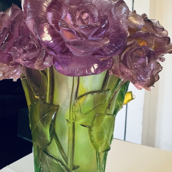 Image 1 of Vase Daum Passion Rose