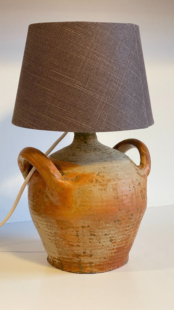Image 1 of Vintage Handmade Pottery Lamp