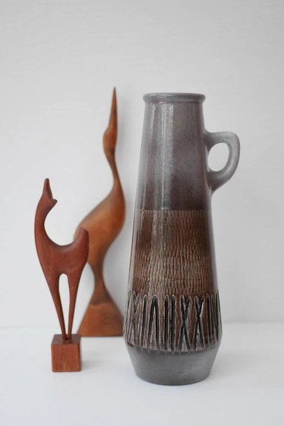 Image 1 of Mid-century modern art ceramic vases by Ingrid Atterberg for Upsala-Ekeby, 1970s, set of 2