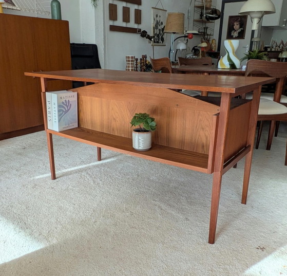 Scrivania danese vintage in teak, G. Nielsen Tibergaard – Scrivanie, Legno (photo 12 of 14)