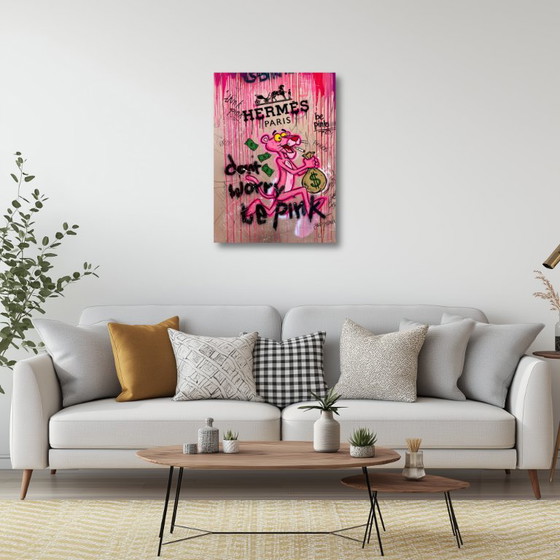 Quadro Pop Art Pantera Rosa e Hermes, Stampe artistiche, Carta (foto 3 di 5)