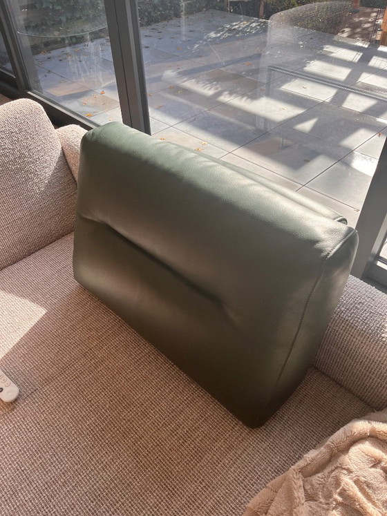 Harvink leren rugkussen, groen I, Kussentjes, Leer, Textiel, Modern (foto 4 van 5)