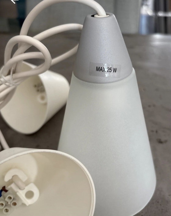 Image 1 of Vintage IKEA Tretakt lampen wit melkglas