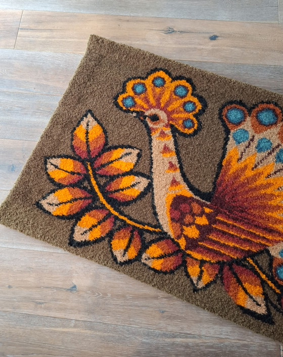 Image 1 of Grande arazzo da parete Smyrna annodato a mano.