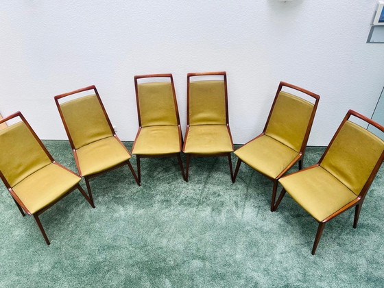 Image 1 of Ensemble de 6 chaises de salle à manger Casala du Mid Century - Design original des années 1960