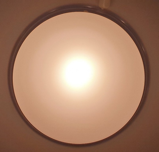 Image 1 of Art Deco style ceiling lamp opaline glass