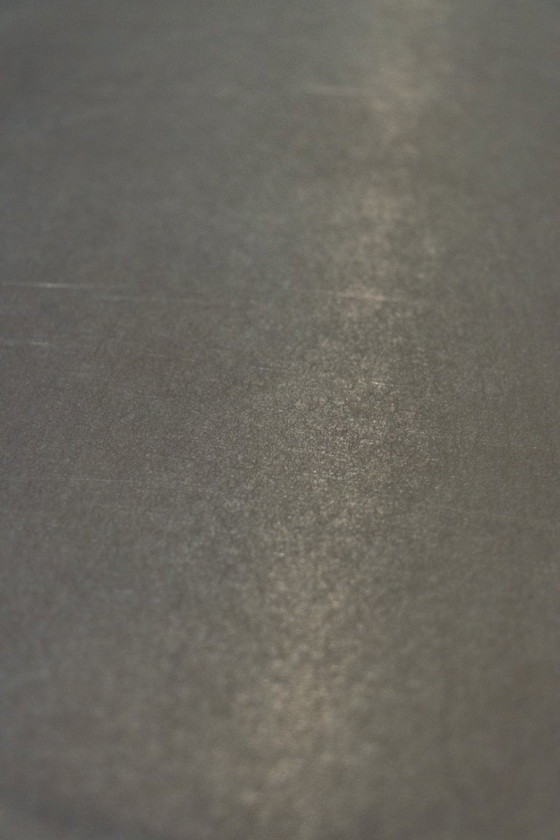 Image 1 of late 90s full stainless steel/brushed steel dining table