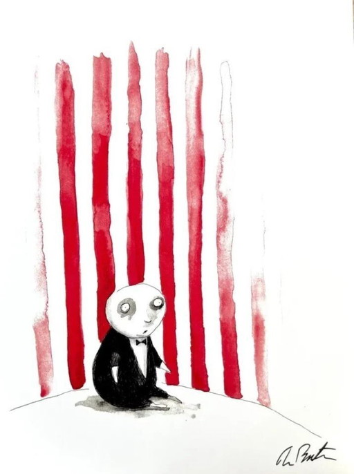 Tim Burton – Penguin Boy – Stampa ufficiale, firmata in edizione limitata – 20x30 cm