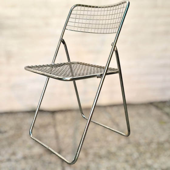 Chaise pliante Ted Net Design Niels Gammelgaard pour IKEA, Chrome – Chaises pliantes (photo 5 of 8)