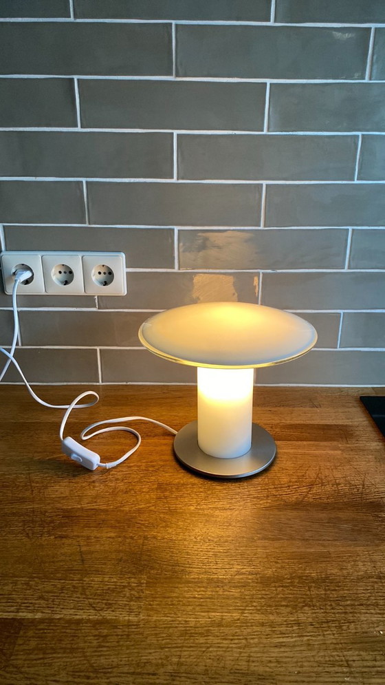 Image 1 of Peill & Putzler Mushroom table lamp design glass 1980s