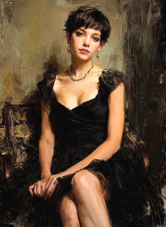 Image 1 of Splendid work by Ruggero Salvatore "Serenità" 60x45 cm