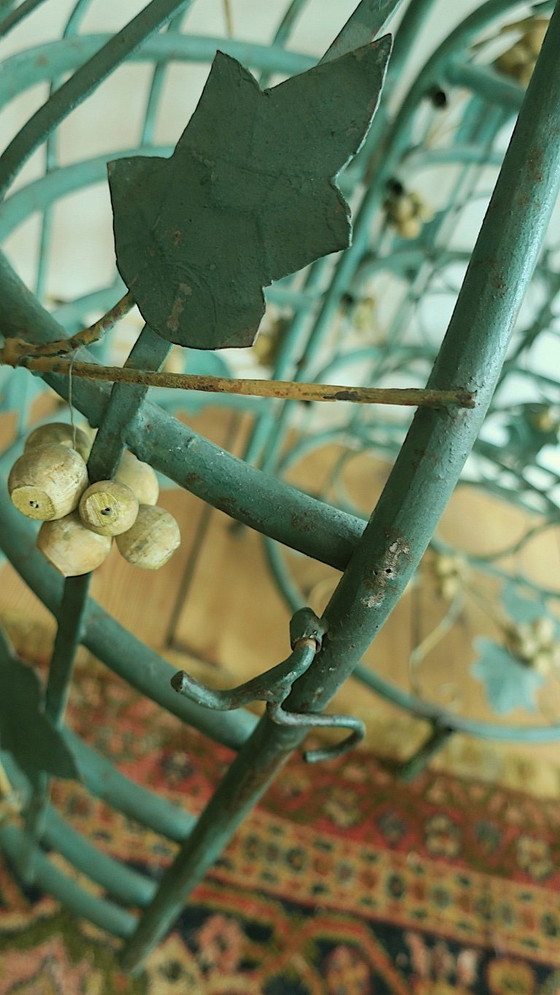 Image 1 of Mid-Century Modern Boho Florentijns wijnrek met koepelvorm, jaren 60